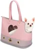 carrier de chien rose