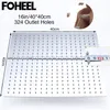 FOHEEL Square 16 inch 40cm*40cm Rainfall Shower Head Stainless Steel Polished Chrome Bathroom Square Rainfall Shower Heads 210724