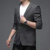 Spring Autumn Men's Fashion Two Buttons Blazers Men Business Casual Blazer Suits High Quality