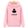 Sweats à capuche Isabel Marant pour hommes Femmes Femmes Unisexe Couple Marant Streetwear Casual Hooded Loose Pullovers Tracksuis Tops Female Oversize Hoodies
