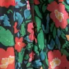 Tangada zomer vrouwen bloemenprint Franse stijl jurk bladerdeeg korte mouw dames mini-jurk vestidos 6H4 210609
