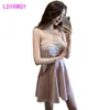 femininity ladies chop men's dress, tube top, waist and belly, slim nightclub sexy dress 210416