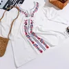 Women Remoidery Tunic Beach Cover Up White Swimwear Dress BOHO Summer Boemian Swim Goodwear Wearn Sarongs2978288