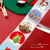 8 Designs 1 Inch Christmas Theme Seal Labels Stickers voor DIY Gift Bakken Pakket Envelop Briefpapier Decoratie 500 Stks