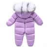 新しい-30度ロシアの冬の子供の服ダウンジャケット男の子の上着のコート厚さ防水スノースーツ赤ちゃんガール服H0909