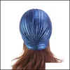 Beanie/Skl Caps Hats & Hats, Scarves Gloves Fashion Aessories Muslim Women Glitter Turban Pleated Cancer Hat Chemo Cap India Hair Loss Beani