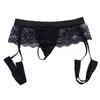 Cuecas homens \ 's boxers sexy sissy underwear lace calcinha de renda ver através da cintura média melhorar bolsa lingerie masculino