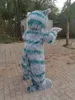 Imagem real um gato Cheshire mascote fantasia vestido para festa de carnaval de halloween personalização de suporte