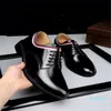 Designer läder klänning skor bröllop mix 20 lyx parti män skor mocka mode loafers häl skor storlek 38-44
