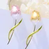Szpilki, Broszki Rose Flower Broszka Kobiety Moda Temperament Cute Pin Eleganckie Olejenie Kapianie Corsage Akcesoria Kobiet