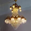 large brass chandelier