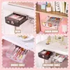 W&G Under the Desk Drawer Storage Organizer Boxes Office Supplies Self Stick Pencil Tray Self-adhesive Stationery 211102