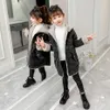 Girls Denim Coat Patchwork Outerwear Autumn Winter Kids Jacket Teenage Clothes 6 8 10 12 14 210527