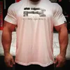 Män Mode 100% Bomull T-shirt Bodybuilding Workout Muscle Casual Short Sleeve T Shirts 210716