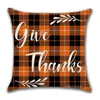 Autumn Pillow Case home Thanksgiving pumpkin orange maple leaf pillow cover sofa cushion cover T2I52653