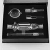 Kit da 10 mm fumo Micro NC vetro punta in acciaio inox paglia mini nettare kit di raccolta bong per pipa ad acqua piccole piattaforme petrolifere