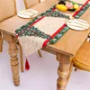 NOUVEAUChemin de Table en Tissu de Noël 180*35 cm Décorations de Tables de Cuisine Joyeux Noël LLD11246