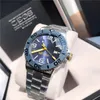 Rozmiar EPO Sports Nurving Mechanical Watch to 43 mm wyposażony w szwajcarski ruch SW200 Sapphire Blue Film Mirror Automatyczny zawór wydechowy