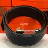 2021Free Wholesale betls New Belts mens womens Belt Genuine Leather black Gold+silver Buckle with orange Box