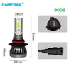 2 sztuk reflektor samochodowy Mini lampa H7 żarówki LED H1 LED H8 H11 zestaw reflektorów 9005 HB3 9006 HB4 6000k światła przeciwmgielne 12V lampa LED 72W 12000LM