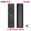 G20S Pro BT G20S PRO 2.4G sans fil intelligent voix rétro-éclairé Air souris Gyroscope IR apprentissage télécommande BT5.0 pour Android TV BOX