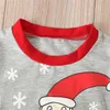 Nya Barn Jul Pyjamas Kids Santa Claus Sleepwear Baby Animal Pyjamas Boys Girls Nightwear Chilld Pijamas Sets 2021 Försäljning G1023