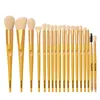 18pcs Professional Makeup Brushes Set Moire Nylon Hair Foundation Concealer Eyeshadow Blush Cosmetic Make Up Brush