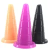 16.3Cm 7Inch Cone Shaped Anal Expander Gay Butt Plug Bendable Waterproof Adult Erotic Sex Toys A158