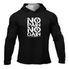 Mens Hooded T Shirt Autumn Slim Fit Hoodie Long Sleeve T-shirt Men Sports Running Gym Bodybuilding Tee Tops Fitness tshirt 220214