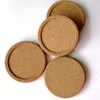 200PCS Classic Round Plain Cork Coasters Drick Vin Mats Cork Mat Dricka Juice Pad För Bröllopsfest Presentfavorit