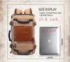 KAKA Vintage Canvas Travel Backpack Men Women Large Capacity Luggage Shoulder Bags Backpacks Male Waterproof Backpack bag pack 210929