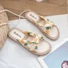 Summer Cloth Slipper Fashion Personality Beautiful Versatile Soft Soled Anti - Slip Beach Sandals Special Offer 35-40