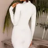 Повседневные платья женщины сексуальные bodycon мини-платье осень с длинным рукавом сплошной цвет кнопки вниз рубашка белый красный оранжевый