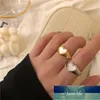 925 Sterling prata amor coração anel de concha para mulheres ouro prata festa de festa de casamento jóias anel de dedo presente S-R952