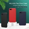 Voor iPhone SE SE2 2 Flex Pure Cases Nillkin Zachte Siliconen Anti-Fingerpringen TPU Rubber Achterkant voor iPhone 7/8