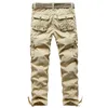 Pantaloni cargo vintage da uomo Elasticità primaverile Pantaloni casual tattici in cotone allentato sciolto retrò Milltary Army