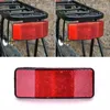 Bicycle Lights Rear Light Battery Type Rack Tail Safety Caution Warning Reflector Disc Panier Reflective Bike