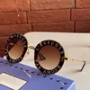 womens sunglasses classic fashion party round retro style black letter frame with bee glasses 0113S top quality UV 400 lens