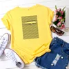 JCGO 여성 여름 티셔츠 코튼 플러스 사이즈 4XL 5XL 짧은 소매 미학 그래픽 인쇄 O 넥 캐주얼 Tshirts 기본 탑 티 210720