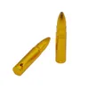 Aluminum Mini Bullet shaped Smoke Metal Pipes Portable Creative Smoking Pipe Herb cigarette holder Tobacco mill gold