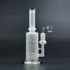 10 "물 담뱃대 유리 봉 DAB 조작 14mm 쿼츠 벤터 Percolator Water Pipe Recycler Bubbler Oil Rigs 흡연 파이프 봉