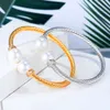 Missvikki Originele Design Stapelbare Bangle voor Dames Bruids Bruiloft Cubic Zirkoon Open Bangle Dubai Armband Party Sieraden Q0722