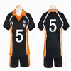 Cosplay Anime Haikyuu Jerseys High School Volleyball Club Kostym Karasuno Hinata Shyouyou Kageyama Tobio Sportkläder Uniform Y0913