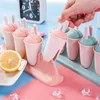 Hemlagad DIY Ice Cream Mould Half Carrot Cell Cube Summer Popsicle Machine Plast Köksverktyg 210423