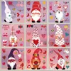 Valentin's Day Windows Clings Decorations 9 Draps / Ensemble Stickers de vinyle amovible pour décoration anniversaire de mariage Home RRA11764