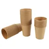 Kupalar 100 adet / paket Kağıt Kahve Fincanı Tek Kullanımlık Çevre Dostu Çay İçme Aksesuarları