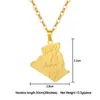 Acier inoxydable Afrique algérie Collier Collier Man Chain Chaîne Femmes Bijoux de fabrication Gold avec pendentif pour hommes Colliers 233