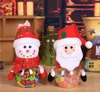 Kids Christmas Gift Torby Cukierki Jar Butelki Butelki Santa Claus Bag
