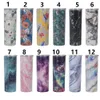 20 OZ Sublimatie Creatieve Skinny Tumblers Cup Mokken Tie-Dye Kleurrijke Rvs Vacuüm Geïsoleerde Tapse Slanke DIY Auto Koffiemok 24 kleuren