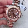 ST9 Watch Yatch Men's Wrist Automatic 40 мм 126621 Розовое золото из нержавеющей стали Everose Mechanical Watches Chocolate Origin271c